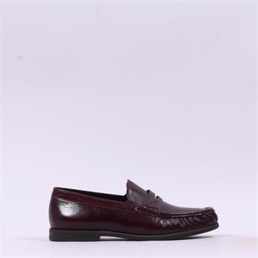 Paul Green Ruched Toe Penny Loafer - Bordeaux Patent